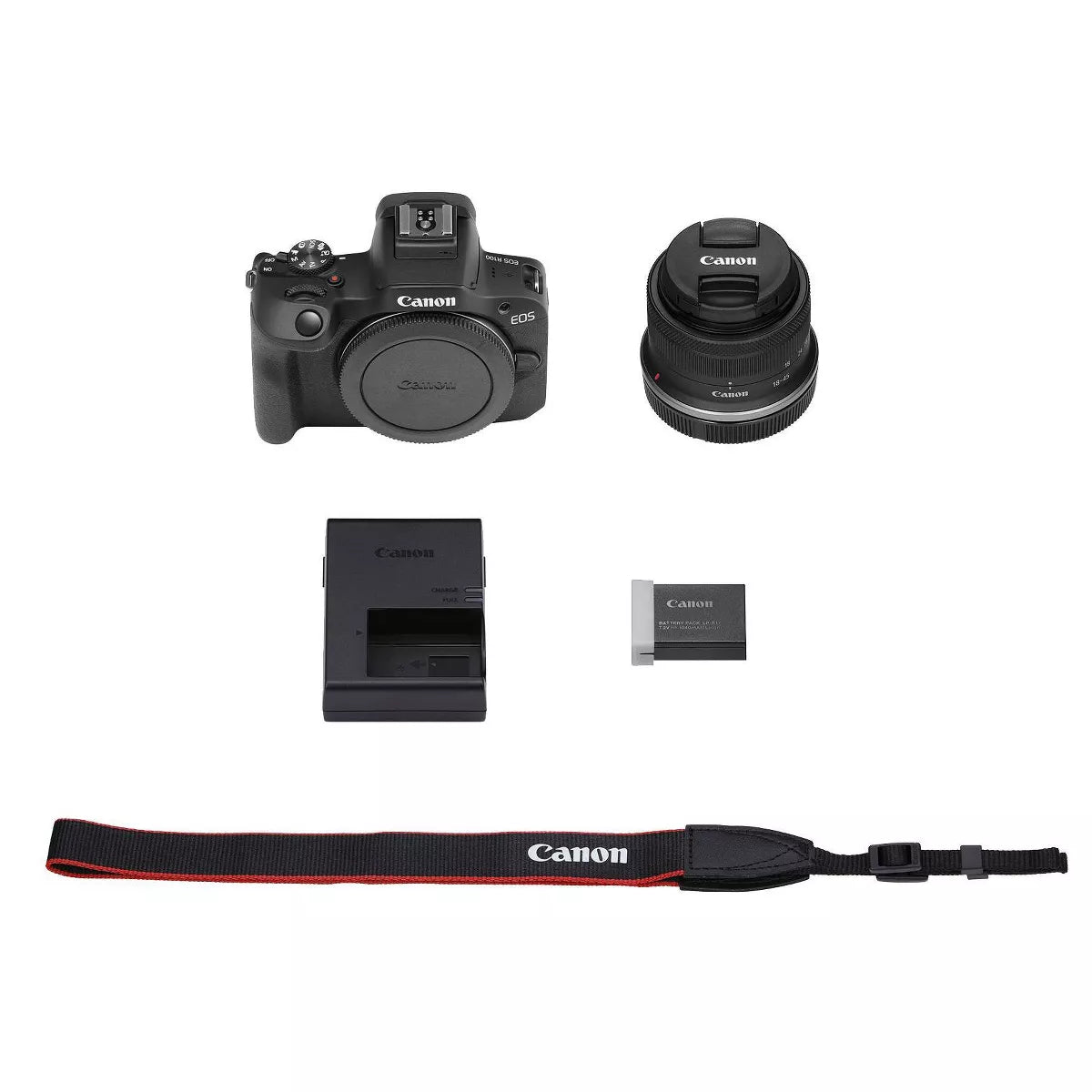 Canon EOS R100 Rf-S18-45Mm F4.5-6.3 IS STM Lens Kit: 24.1MP Mirrorless, Wi-Fi