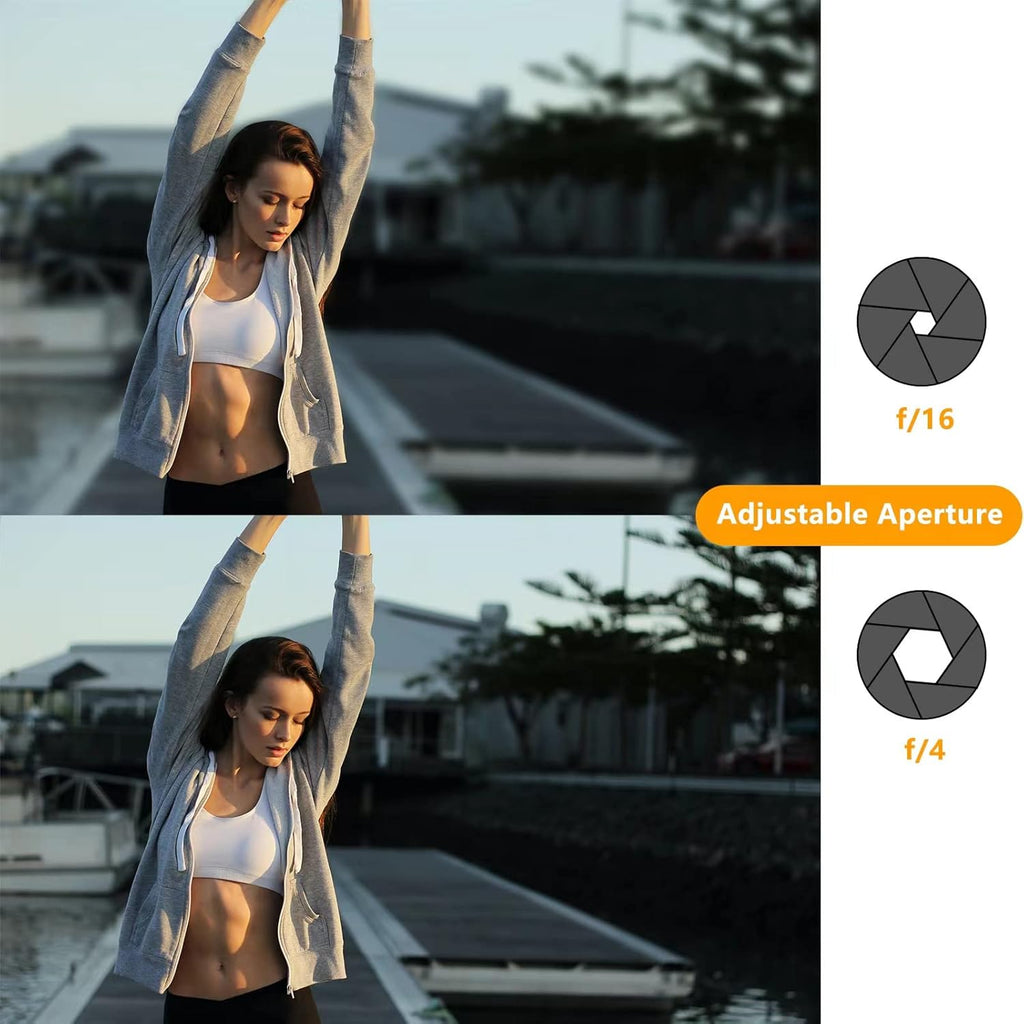 EF-EOS R Lens Adapter Compatible with Canon EF/EF-S Lens for Canon EOS R, EOS RP, EOS R6, EOS R5 Series Cameras, Support Af/Is/Adjustable Aperture/Exif