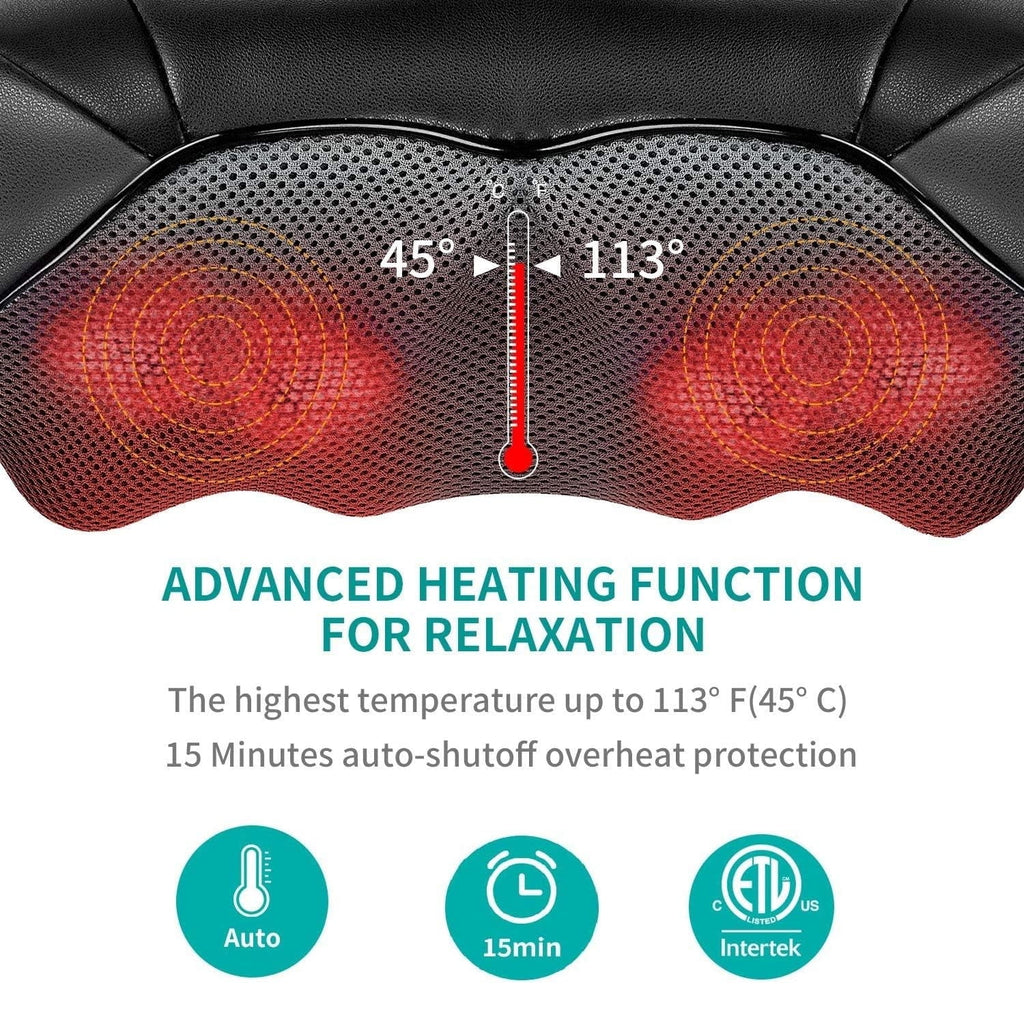 Shiatsu Neck, Back, and Shoulder Massager with Heat