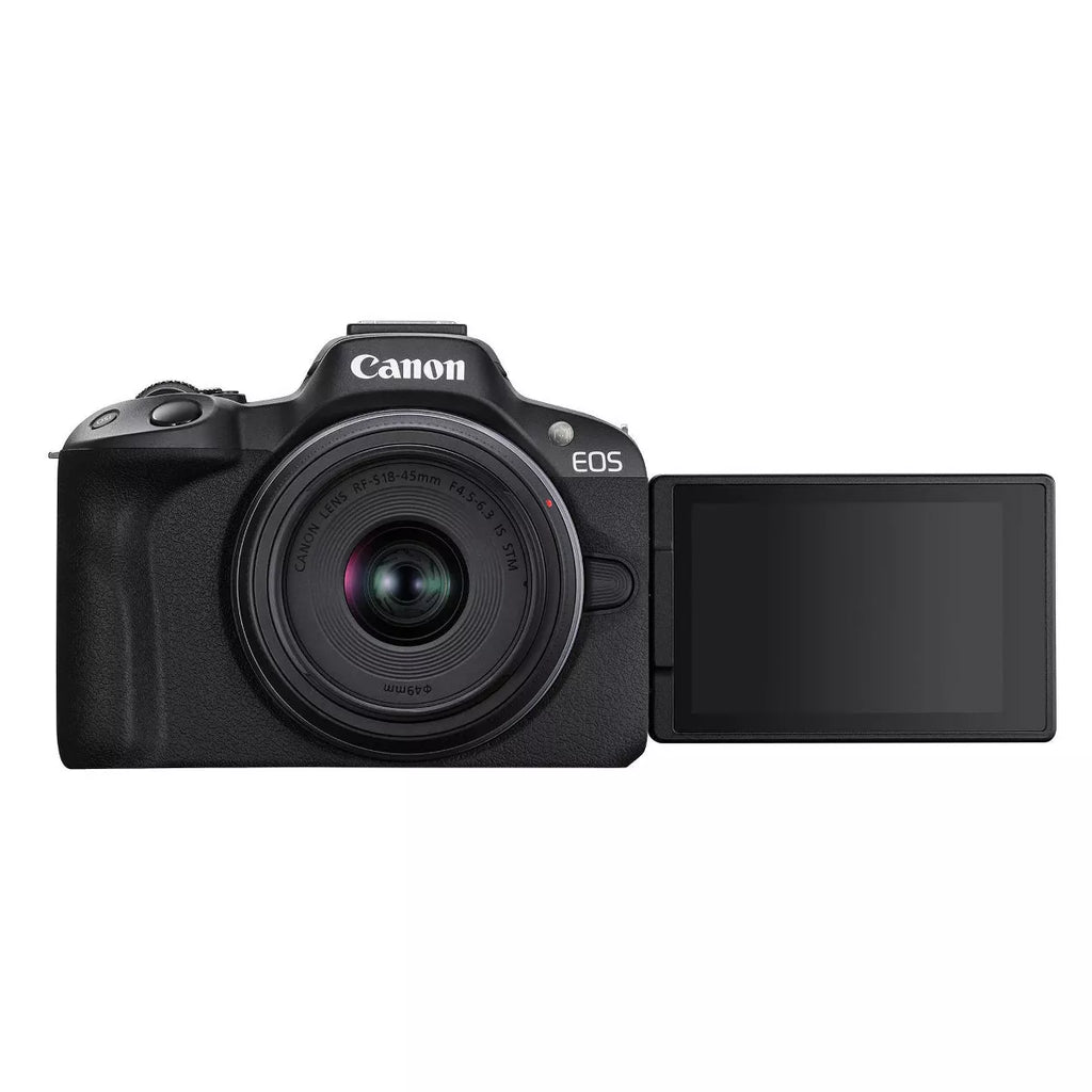 Canon EOS R50 Rf-S18-45Mm F4.5-6.3Mm IS STM Kit: Mirrorless Wi-Fi Digital Camera