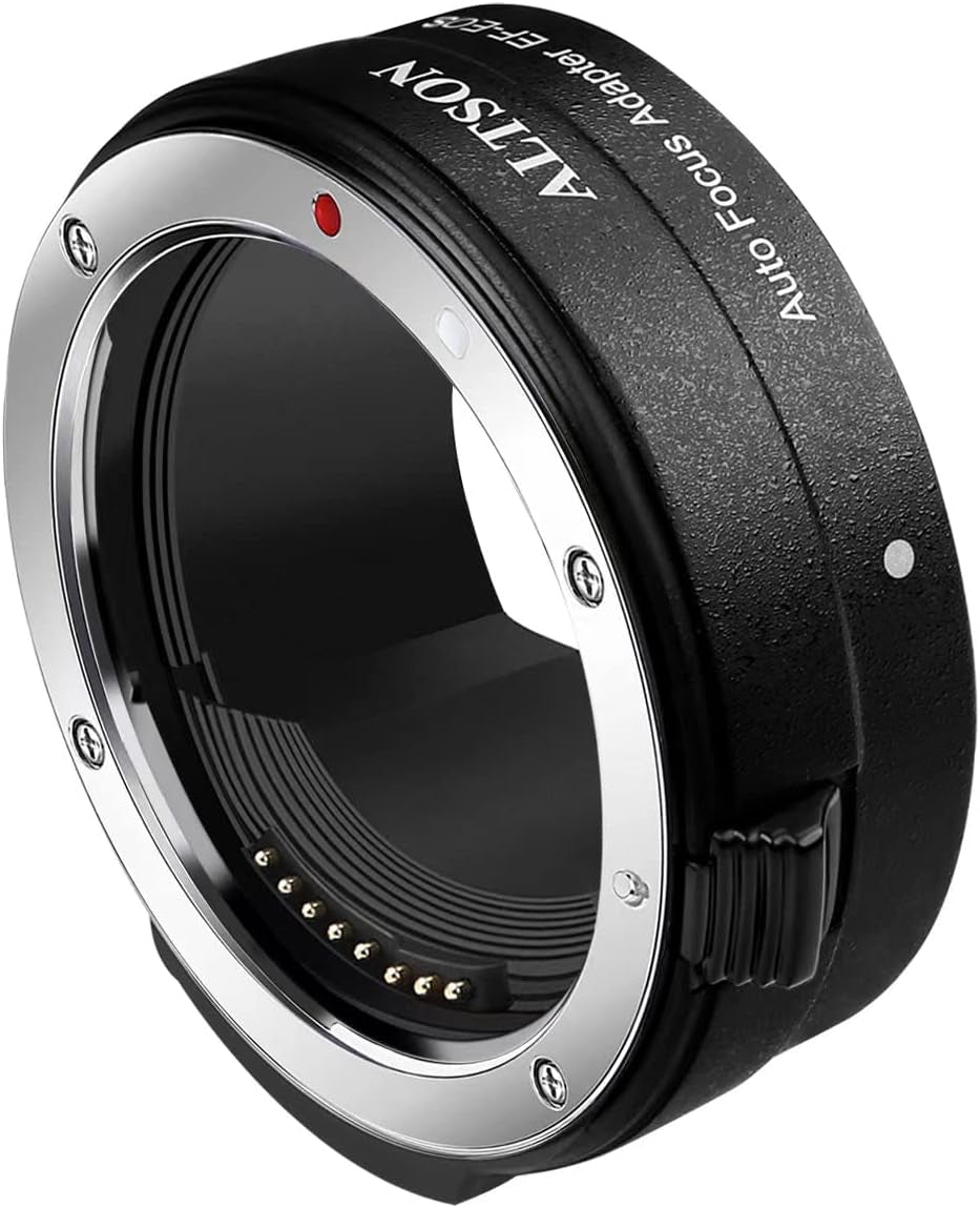 EF-EOS R Lens Adapter Compatible with Canon EF/EF-S Lens for Canon EOS R, EOS RP, EOS R6, EOS R5 Series Cameras, Support Af/Is/Adjustable Aperture/Exif