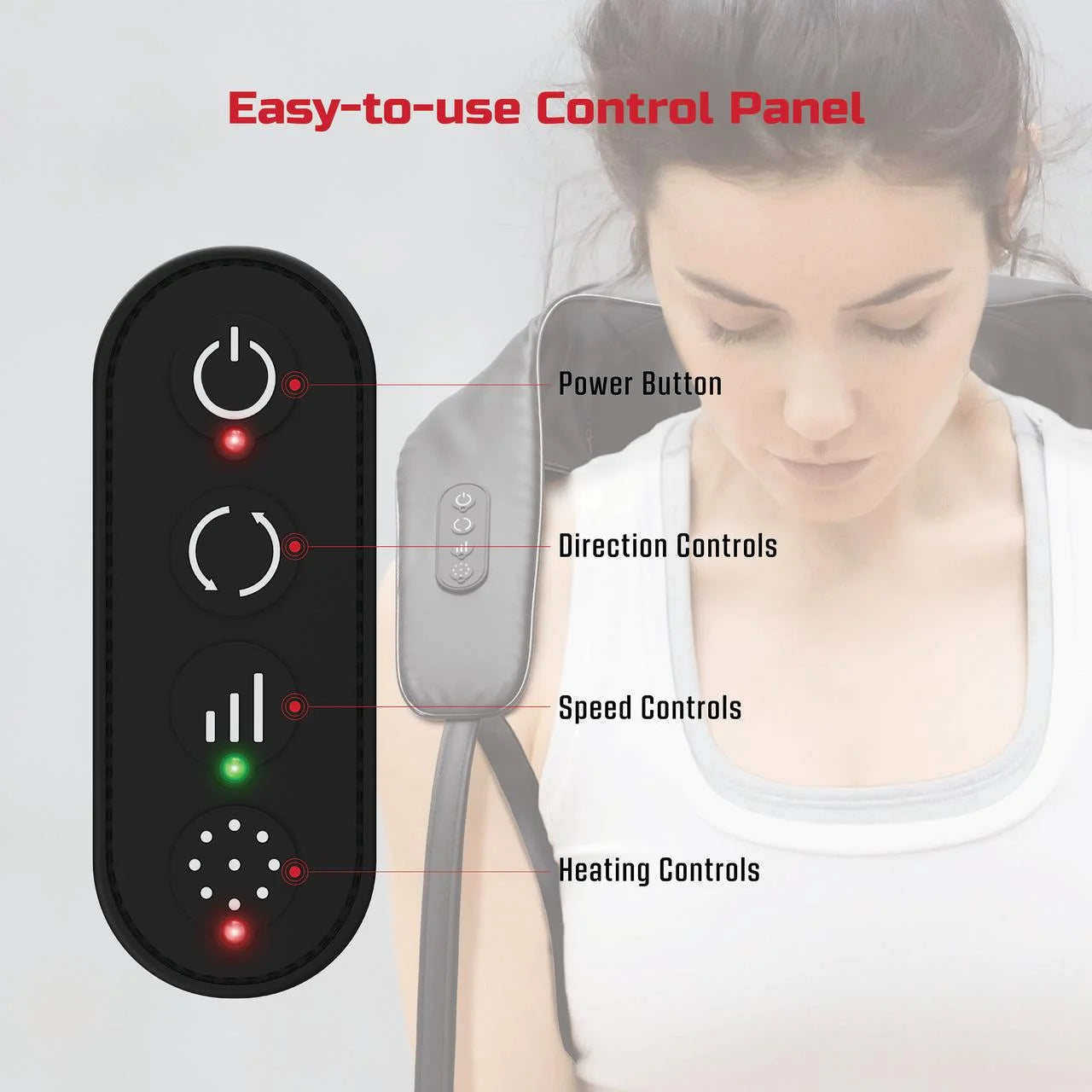 Shiatsu Pro Shiatsu Back and Neck Massager, Cordless Heated Neck and Shoulder Massager