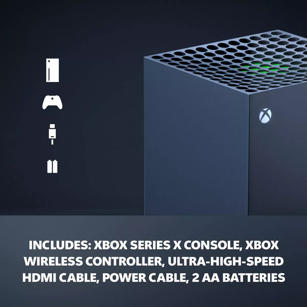 Xbox Series X : Gaming Console, 1TB SSD, Includes Xbox Wireless Controller, 4K Gaming, 120FPS - Carbon Black