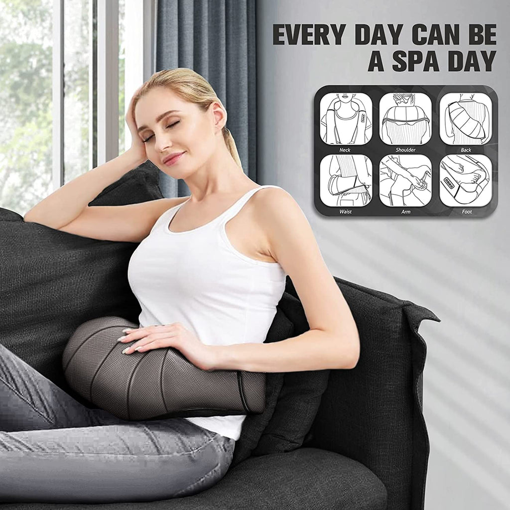 Neck Massager with Heat Gifts for Women, Men, Dad, Mom, Family, Friend, Mothers Day, Fathers Day, Christmas, Shiatsu Kneading Back Massager for Shoulder, Pain Relief, Muscle Soreness